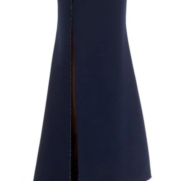 Mother of Bride dress Alexander by Daymor #1671 size 6, Navy - Picture 7 of 8